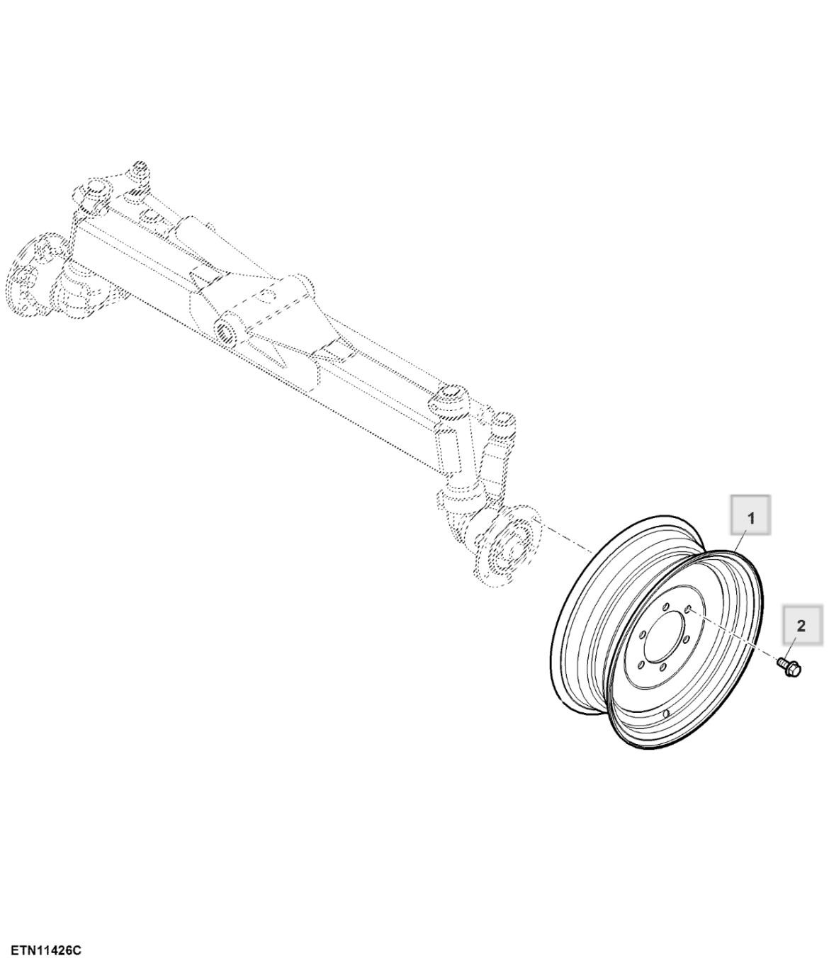 Bánh trước W4.5  XD16